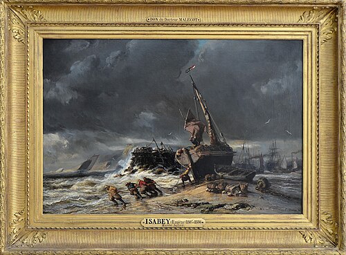 Marée basse, 1861, Eugène Isabey