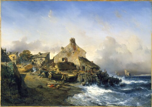 Seascape, Normandy, 1853, Eugène Isabey