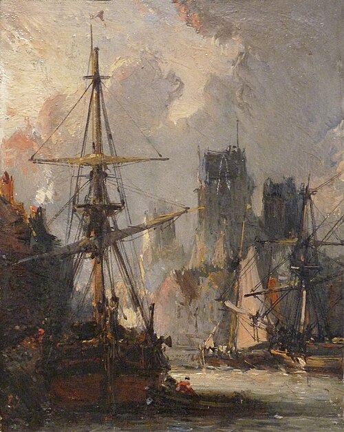 Marine, , Eugène Isabey