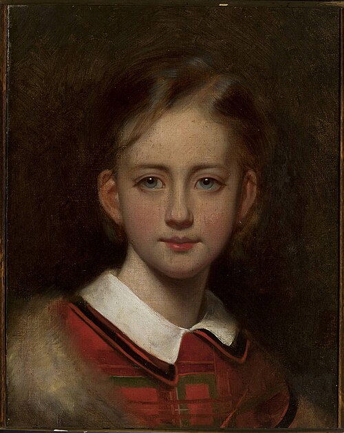 Portrait of a girl, 1860, Artur Grottger