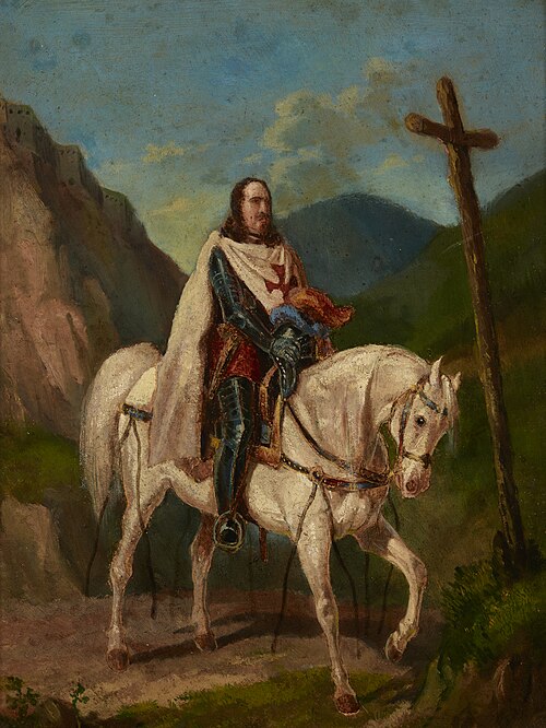 Knight on Horseback, , Artur Grottger