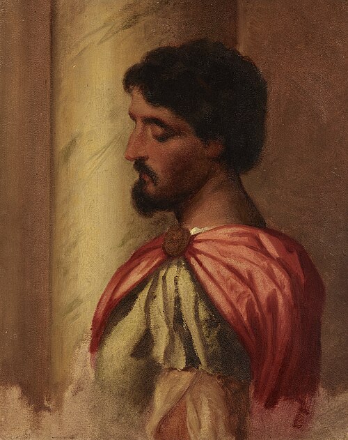 Roman Soldier. Copy of a fragment of the painting "The Massacre of the Innocents" by Bonifacio Veron, 1864, Artur Grottger
