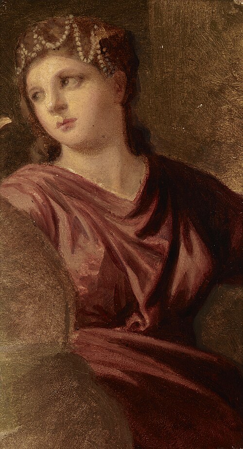 Woman with Pearls in Her Hair, 1864, Artur Grottger