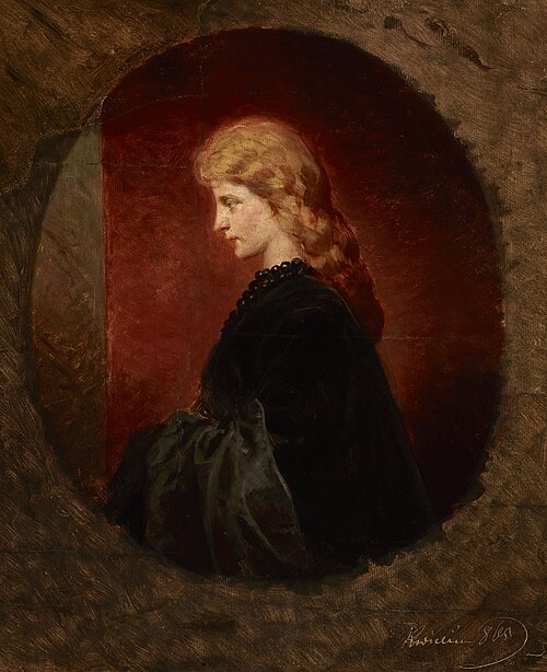Portrait of a Red-Haired Woman, , Artur Grottger