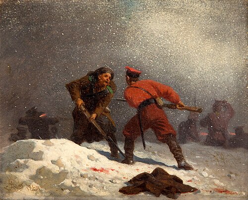 Struggle, 1864, Artur Grottger