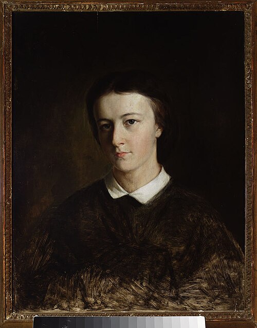 Portrait of Maria Sawiczewska, artist’s sister, 1863, Artur Grottger