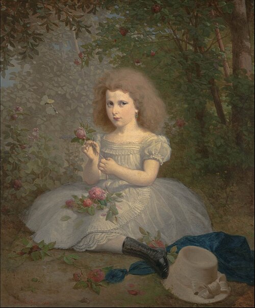 Portrait of Rosalie Mathilde Edle von Glaser, 1864, Artur Grottger