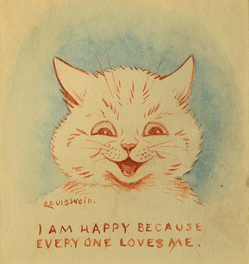 I Am Happy Because Everybody Loves Me, 1928, Louis Wain