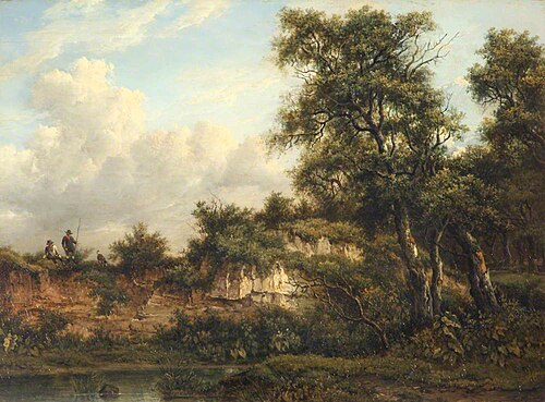 Wooded Landscape with Figures, 1820, Patrick Nasmyth
