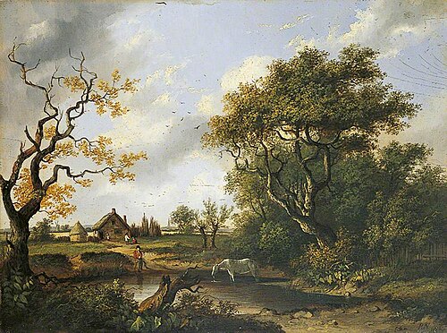Horse Drinking at a Pond, 1826, Patrick Nasmyth