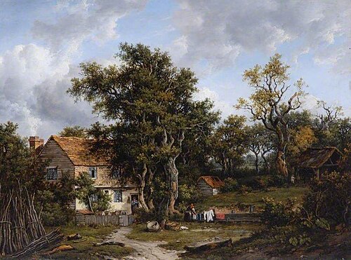 A Homestead, 1828, Patrick Nasmyth