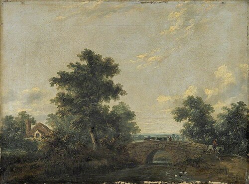 Landscape with a Bridge, 1829, Patrick Nasmyth