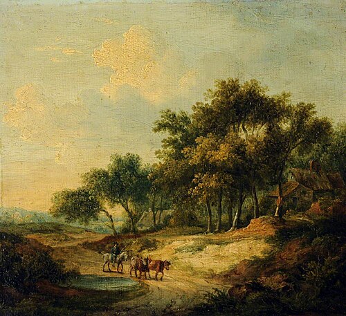 Landscape with Figure on Horseback and Cattle, 1819, Patrick Nasmyth