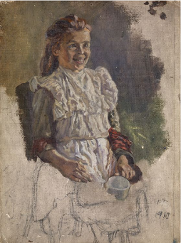 Portrait of a Young Girl, 1910, Patrick Joseph Tuohy