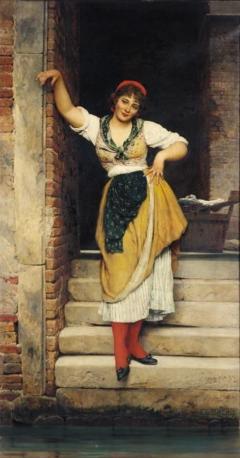 The young woman called 'Ninetta', 1887, Eugene de Blaas