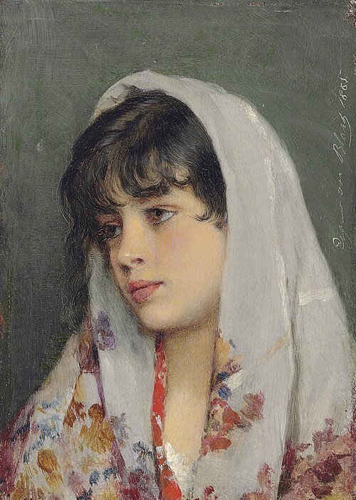 A Venetian beauty, 1865, Eugene de Blaas
