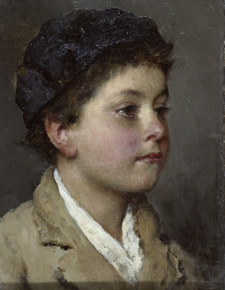 Head of a boy, 1880, Eugen de Blaas
