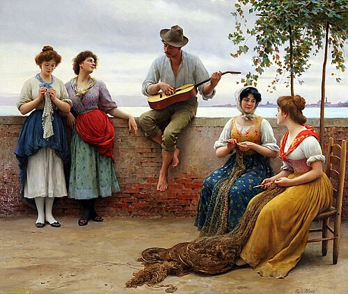 The Serenade, 1910, Eugene de Blaas