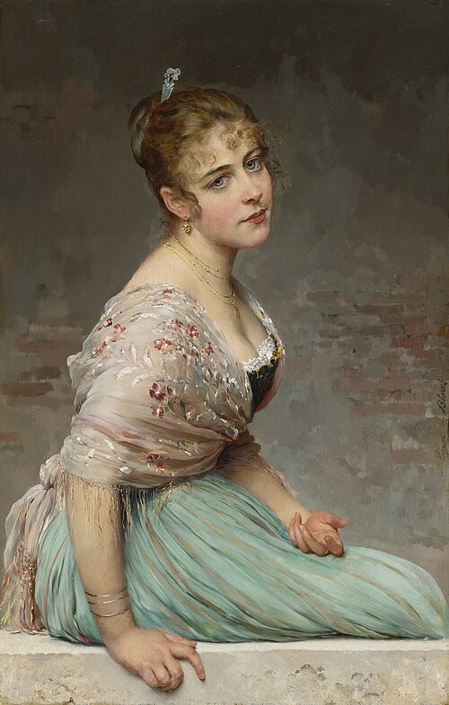 Contemplation, 1893, Eugene de Blaas