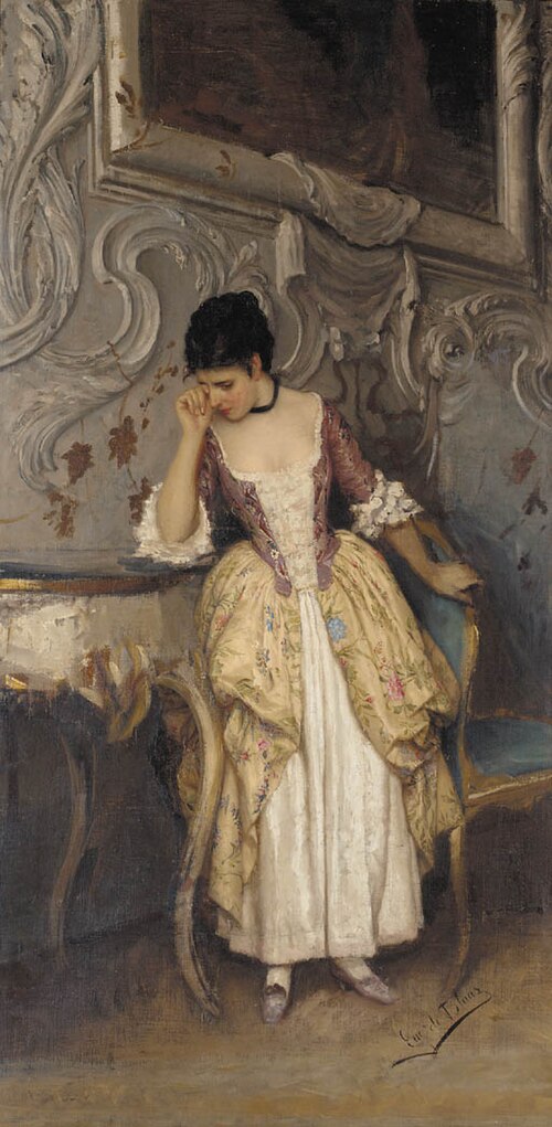 A sad moment, 1931, Eugene de Blaas