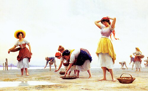 The Mussel Gatherers, , Eugene de Blaas