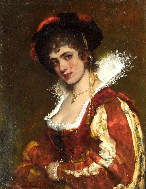 Portrait of a venetian lady, 1932, Eugene de Blaas