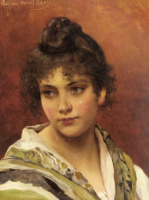 A young beauty, 1931, Eugene de Blaas