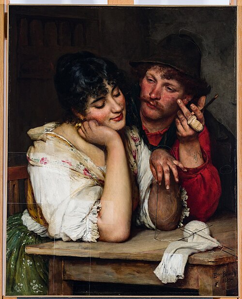 Hesitancy, 1885, Eugene de Blaas