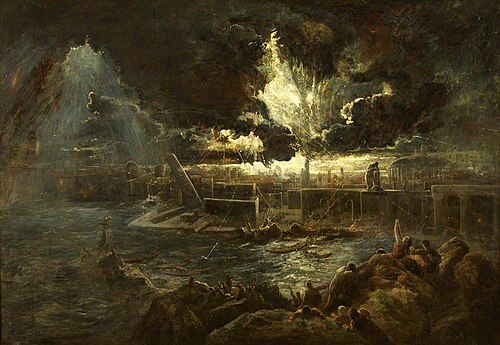 The Destruction of Pompeii, 1835, Paul Falconer Poole