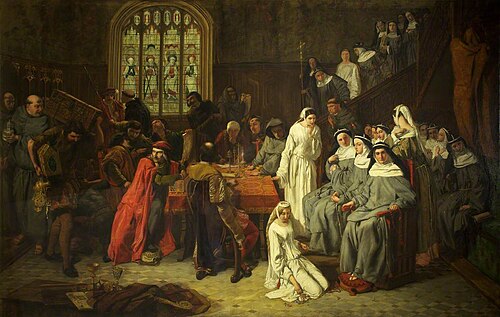 The Visitation and Surrender of Syon Nunnery, 1539, 1846, Paul Falconer Poole