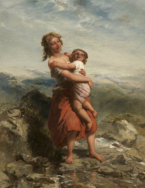 Crossing the Brook, 1845, Paul Falconer Poole