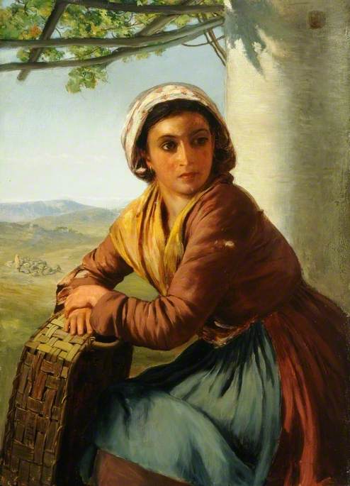 A Capri Girl, 1865, Paul Falconer Poole