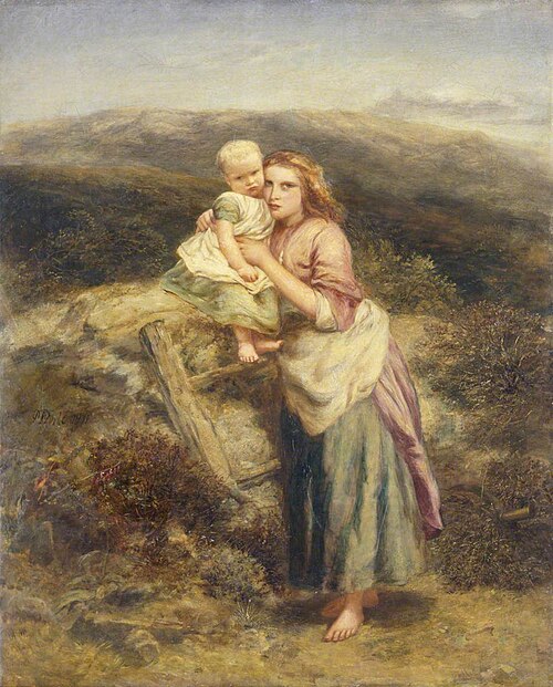 Peasants on a Moor, 1871, Paul Falconer Poole