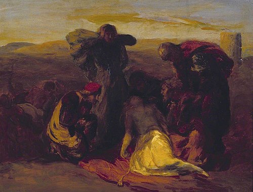 Sketch for ‘The Death of Cordelia’, 1858, Paul Falconer Poole
