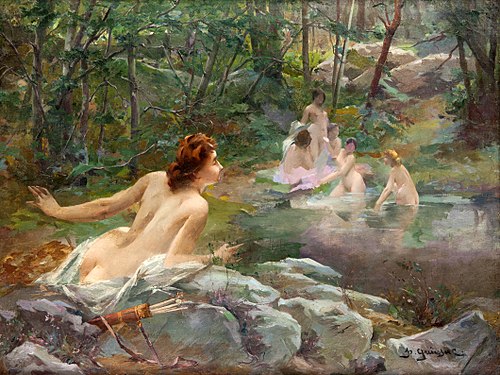 Nymphs in the Forest, , Paul François Quinsac