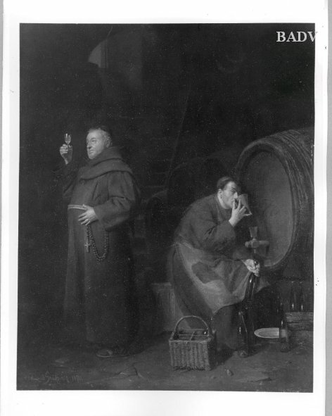 Moulas tasting vine, 1870, Eduard von Grützner