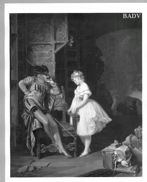 Hinter den Kulissen (Mephisto), 1871, Eduard von Grützner