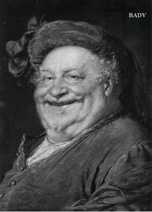 Head of Falstaff, 1913, Eduard von Grützner