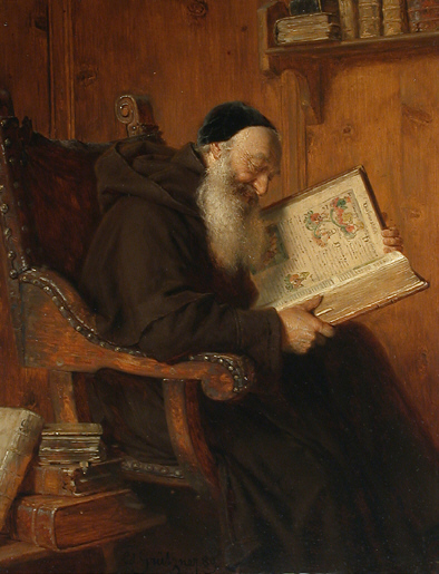Reading, 1889, Eduard von Grützner