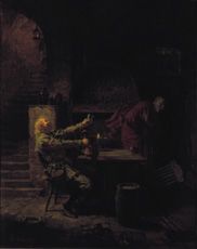 Der schlesische Zecher und der Teufel, 1884, Eduard von Grützner