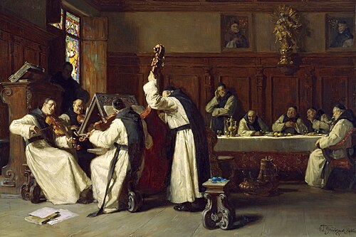 Siesta im Kloster, 1880, Eduard von Grützner