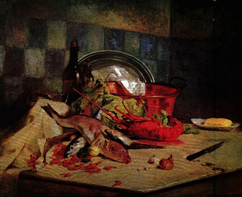 Bodegon., 1891, Arturo Michelena