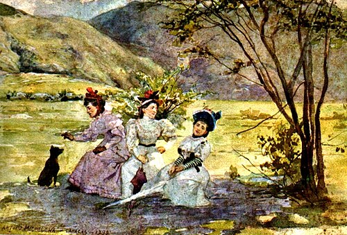 Señoritas en el campo., 1895, Arturo Michelena