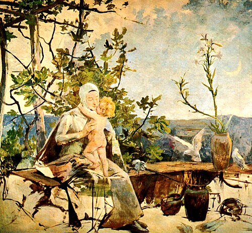 La virgen de las palomas, 1894, Arturo Michelena