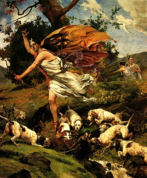 Hunting Diana, 1896, Arturo Michelena