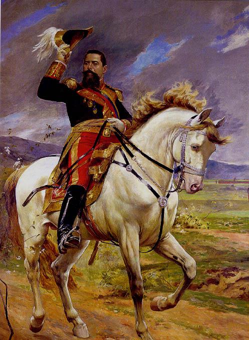 Equestrian portrait of General Joaquin Crespo, 1897, Arturo Michelena