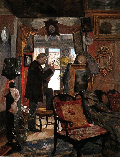 El desvan del anticuario., 1893, Arturo Michelena