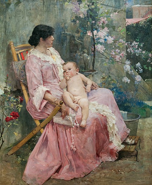The Young Mother, 1889, Arturo Michelena