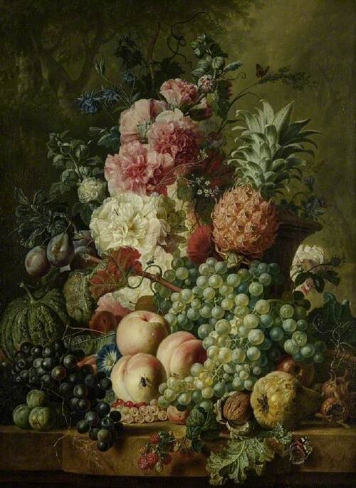 Fruit and flowers, 1792, Paul Theodor van Brussel