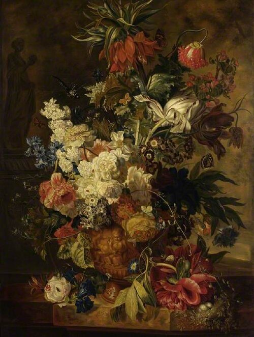 Vase with flowers, 1761, Paul Theodor van Brussel